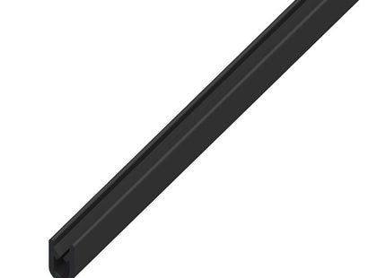 ALFER PROFILO PROTEZIONE BORDI PLASTICA NERO MM 9,5X6,5 MT2,5