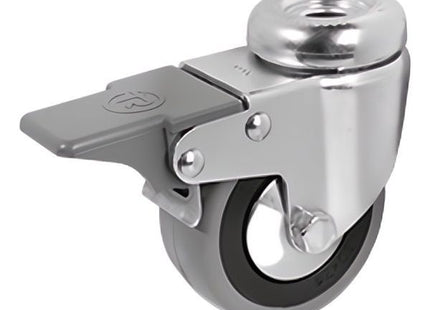 TELLURE ROTA RUOTA 37 SUPPORTO GIREVOLE CON FORO+FRENO D.MM 80 KG 55