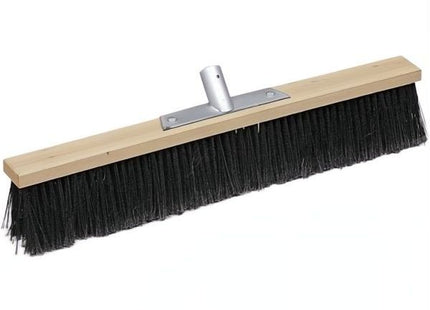 VERDELOOK SCOPA INDUSTRIALE SETOLE IN PVC NERA BASE LEGNO SENZA MANICO