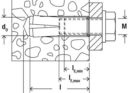 FISCHER TASSELLO EA II M 8X40 IN ACCIAIO AD ESPANSIONE RAPIDA