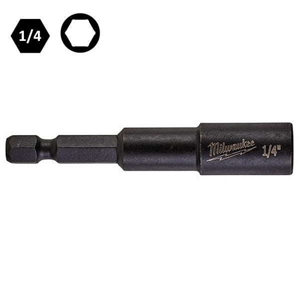 MILWAUKEE BUSSOLA ESAGONALE MAGNETICA MM13,0X65 CON ATTACCO DA 1/4"*