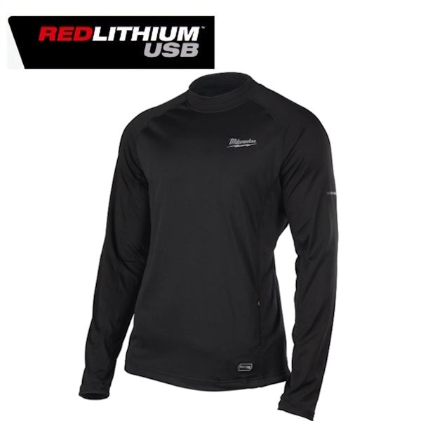 MILWAUKEE MAGLIA TERMICA A MANICHE LUNGHE L4 HBLB-301 COLORE NERO