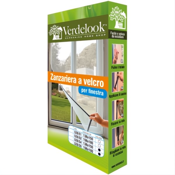VERDELOOK ZANZARIERA A VELCRO PER FINESTRA