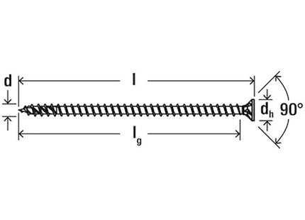 FISCHER VITE PER LEGNO FPF II CTF BC TSP ZINCATA BIANCA TX