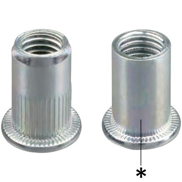 FAR INSERTO FILETTATO IN ACCIAIO A TESTA CILINDRICA FTT