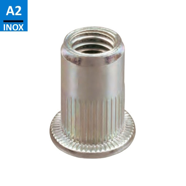 FAR INSERTO FILETTATO IN ACCIAIO INOX TESTA CILINDRICA FTT.INOX A2