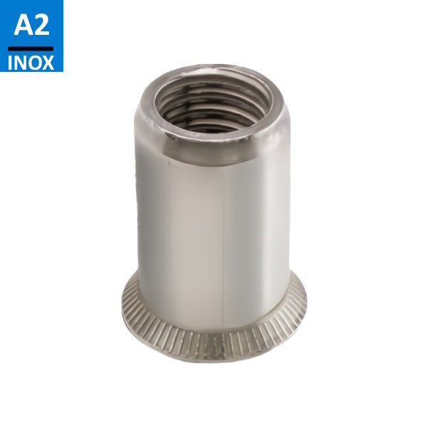 FAR INSERTO FILETTATO IN ACCIAIO INOX A2 A TESTA SVASATA FTS