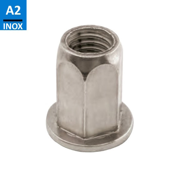 FAR INSERTI FILETTATI IN INOX A2 TC GAMBO ESAGONALE FTTE -INOX A2
