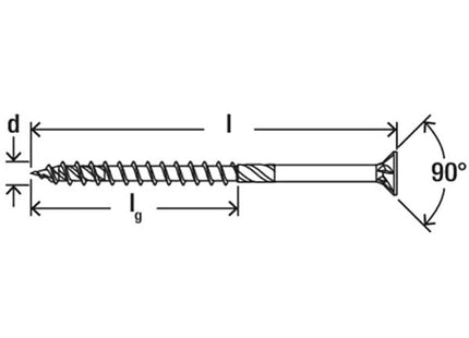 FISCHER VITE PER LEGNO FPF II CTP BC TSP ZINCATA BIANCA TX