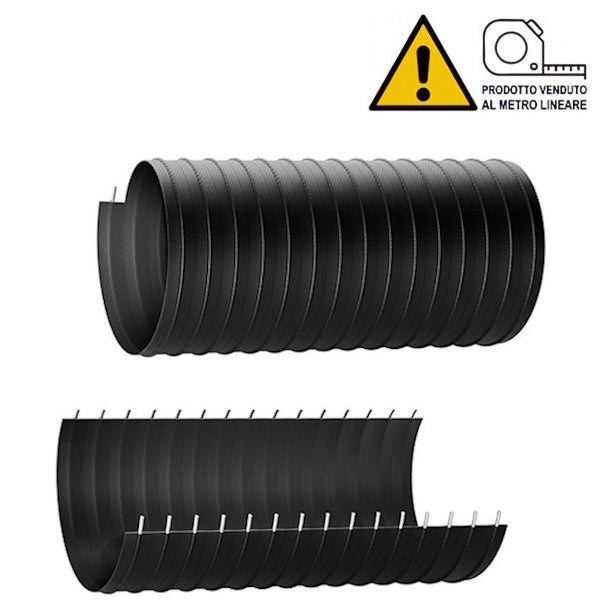 MERLETT TUBO TERMORESISTENTE PU 200°C SPIRALE ACCIAIO