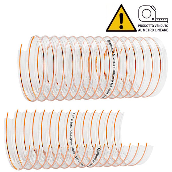 MERLETT TUBO SUPERFLEX PU R SPIRALE ACCIAIO RAMATO