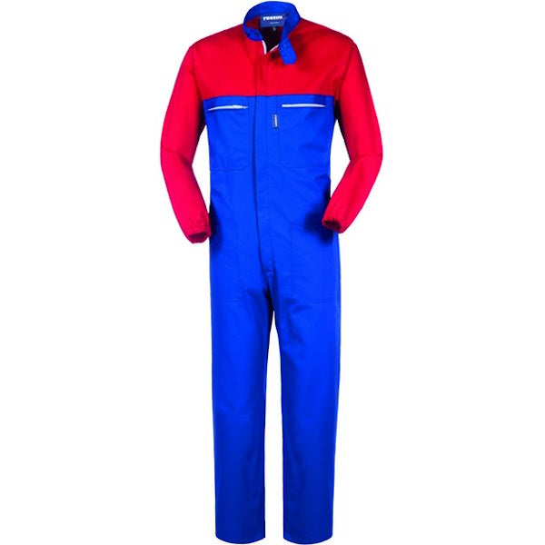 TUTA DA LAVORO MOD. LONDRA COLORE AZZURRO/ROSSO