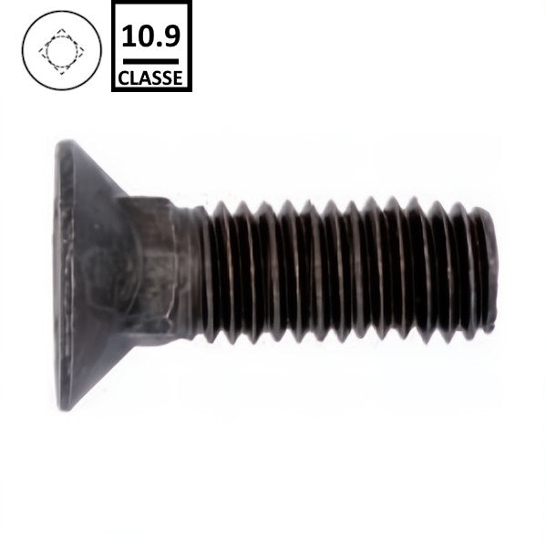 BULLONE TSP CON QUADRO SOTTOTESTA E DADO 10.9 UNI 6104 GREZZO