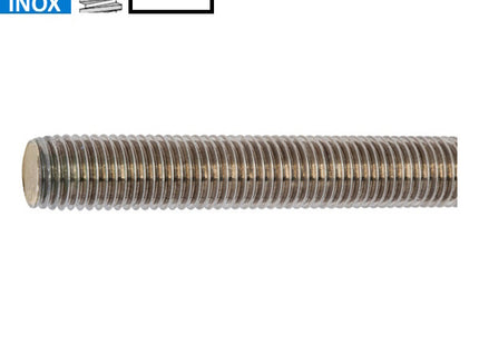 BARRA FILETTATA IN ACCIAIO INOX A2 M20X2,5X1000 DIN 975