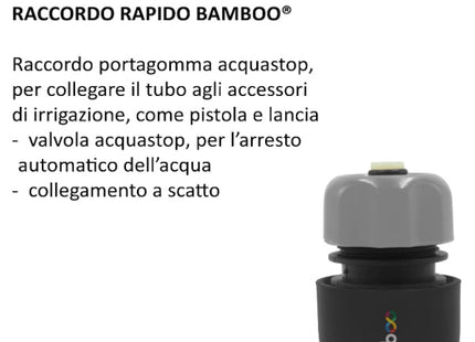 RR ITALIA BAMBOO FORTE TUBO D.MM 12,5 CON LANCIA E RACCORDI MT.15