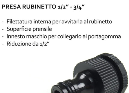 RR ITALIA BAMBOO FORTE TUBO D.MM 12,5 CON LANCIA E RACCORDI MT.15