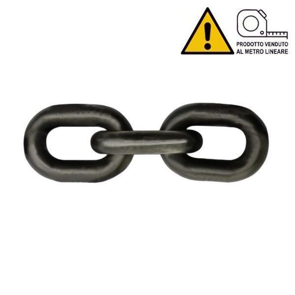 CATENA PER SOLLEVAMENTO GRADO 80 VERNICIATA NERA AL MTL