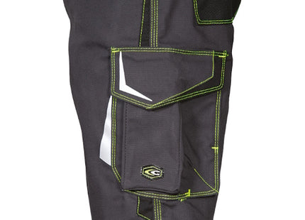 COFRA PANTALONCINO CORRIENTES COLORE ANTRACITE/NERO/LIME