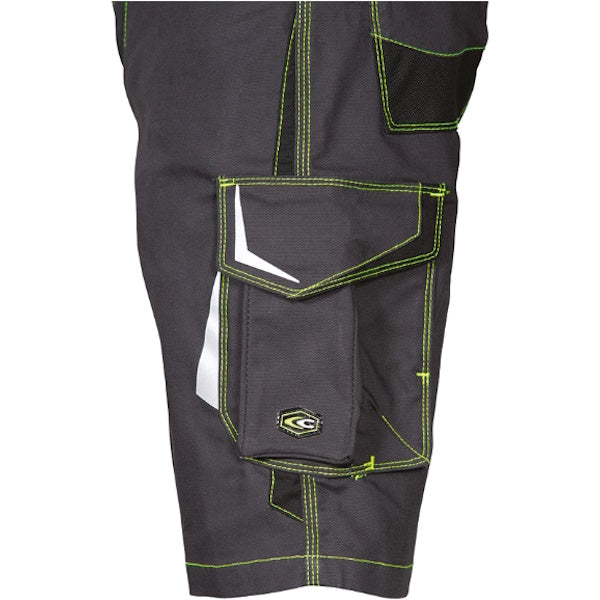 COFRA PANTALONCINO CORRIENTES COLORE ANTRACITE/NERO/LIME