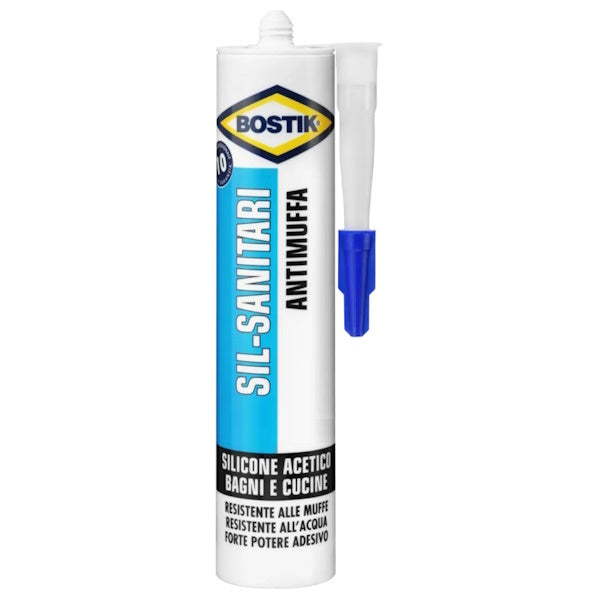 UHU BOSTIK SIL-SANITARI SILICONE ACETICO TRASPARENTE CARTUCCIA ML280