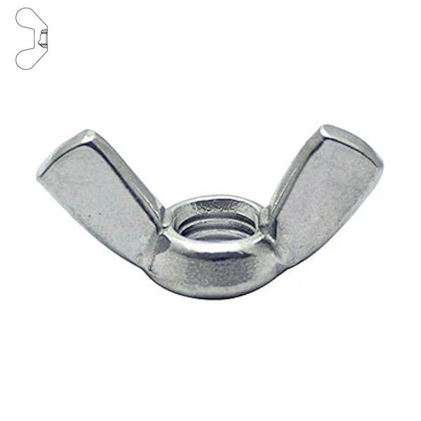 DADO AD ALETTE ZINCATO BIANCO UNI 5448-A