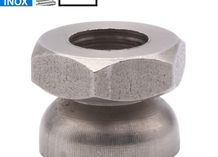 DADO ANTIFURTO A STRAPPO IN ACCIAIO INOX A2 M12 CHIAVE DA MM19