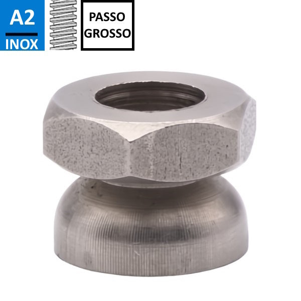 DADO ANTIFURTO A STRAPPO IN ACCIAIO INOX A2