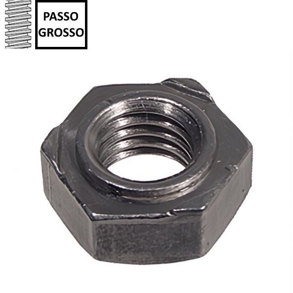 DADO ESAGONALE A SALDARE PASSO GROSSO GREZZO DIN 929