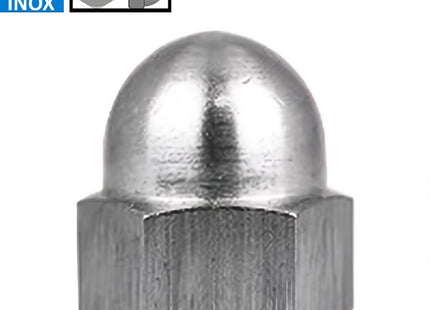 DADO ESAGONALE CIECO ALTO IN ACCIAIO INOX A2 UNI 5721 DIN 1587 M18