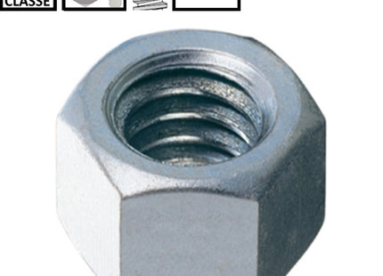 DADO ESAGONALE ALTO PASSO FINE CL. 8 Z.BIANCO UNI 5587 M12X1,5