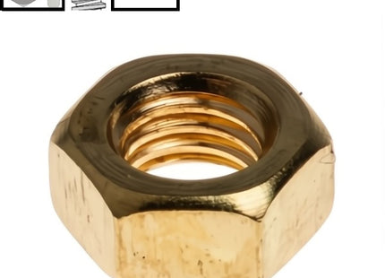 DADO ESAGONALE MEDIO PASSO GROSSO OTTONE UNI 5588 DIN 934 M10