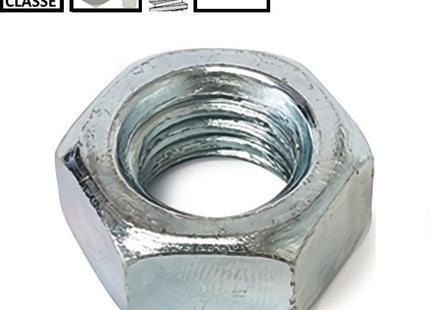 DADO ESAGONALE MEDIO PASSO GROSSO CL. 8 Z.BIANCO UNI 5588 DIN 934 M30