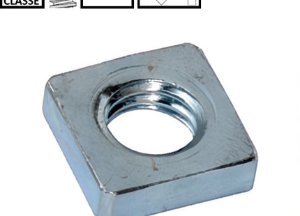 DADO QUADRO BASSO ZINCATO BIANCO UNI 5596 DIN 562