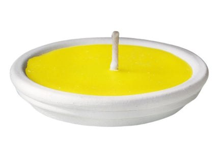 LA BRIANTINA FIACCOLA ALLA CITRONELLA IN CONTENITORE DI GESSO BIANCO