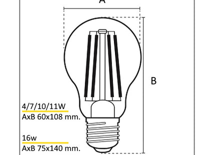 CENTURY LAMPADINA LED INCANTO GOCCIA FILAMENTO 230V E27 IP20