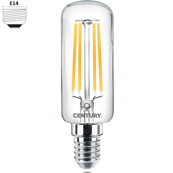 CENTURY LAMPADINA LED INCANTO TUBOLARE CLEAR E14 230V IP20