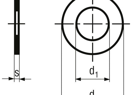 RONDELLE DI SPESSORAMENTO DIN 988 PS GREZZE