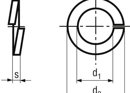 RONDELLE ELASTICHE GROWER UNI 1751 B DIN 127 B GREZZE