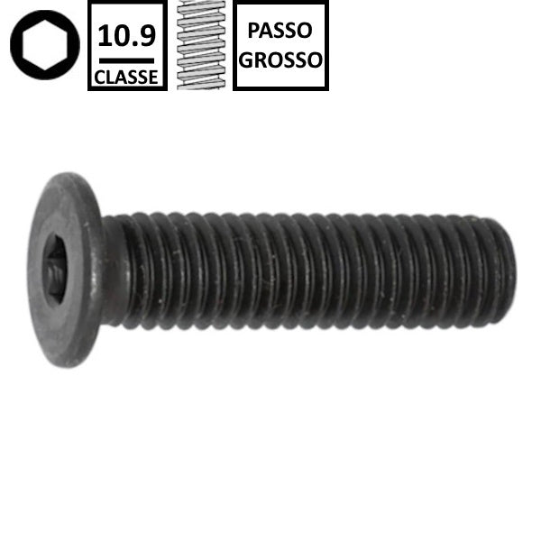 VITE TCEI TESTA EXTRA BASSA CLASSE 10.9 NERA M 6X 10