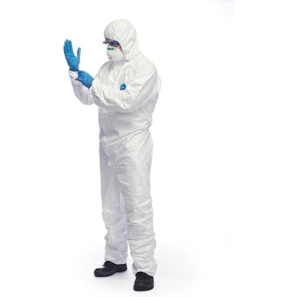 TUTA DI PROTEZIONE MONOUSO DUPONT MOD. TYVEK 500 XPERT BIANCA
