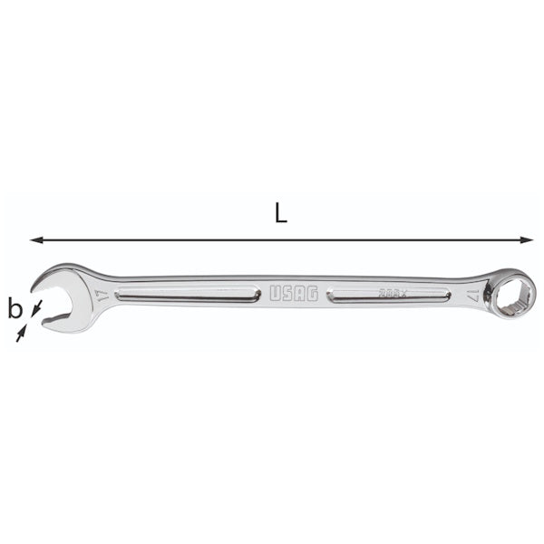 Chiave Combinata USAG 285 KF - Cricchetto Snodato Con Stella, Cromata - Foto 14