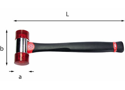 USAG  376F MAZZUOLA ANTIRIMBALZO CON MANICO IN GRAPHITE MM32