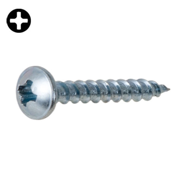 VITE AUTOFILETTANTE TESTA FUNGO FLANGIATA ZINCATA BIANCA