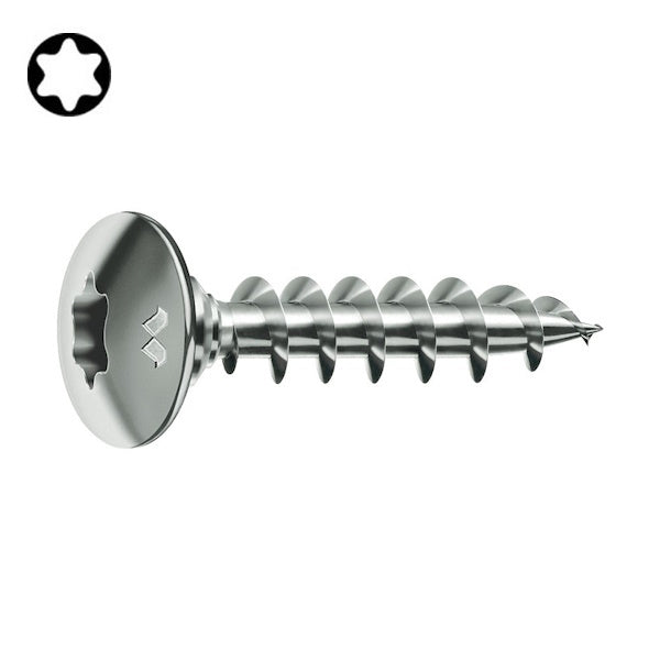 MUSTAD VITE PANELVIT FC TX CHROMITING PER LEGNO ALLUMINIO