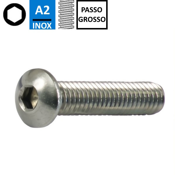VITE TBEI IN ACCIAIO INOX A2 ISO 7380