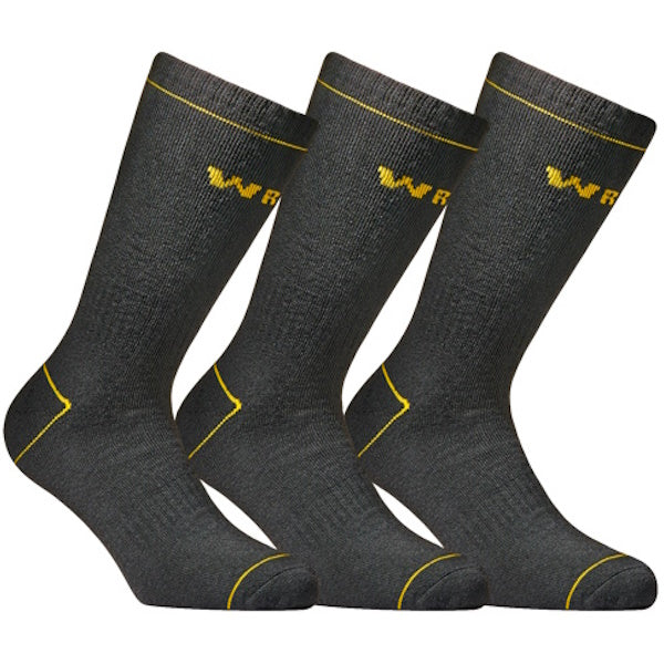 WRK CALZE DA LAVORO TERMICHE CORTE CONF.3 PAIA COLORE NERO