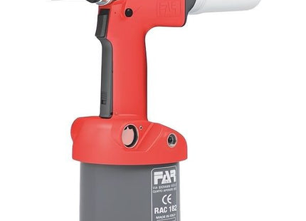 FAR RIVETTATRICE PER RIVETTI A STRAPPO OLEOPNEUMATICA MOD. RAC 182