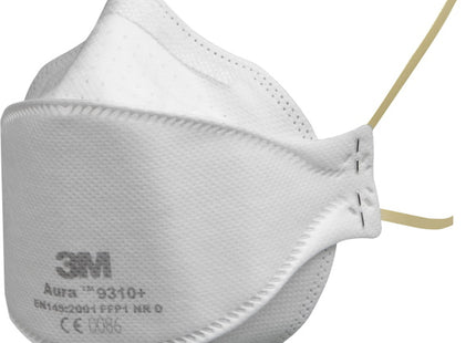 3M RESPIRATORE MONOUSO AURA 9310+ CLASSE FFP1 SENZA VALVOLA CONF.DA PZ20