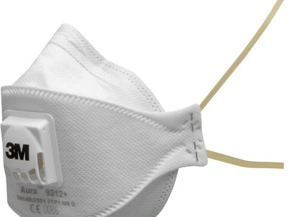 3M RESPIRATORE MONOUSO AURA 9312+ CLASSE FFP1 CON VALVOLA CONF.DA PZ10*