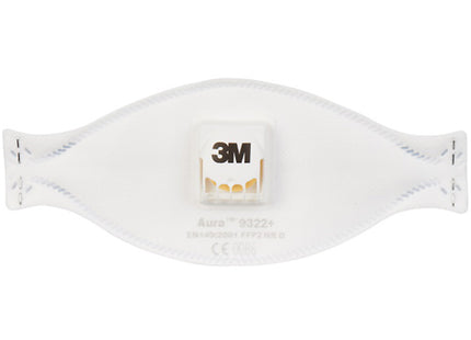 3M RESPIRATORE MONOUSO AURA 9322+ CLASSE FFP2 CON VALVOLA CONF.DA PZ10